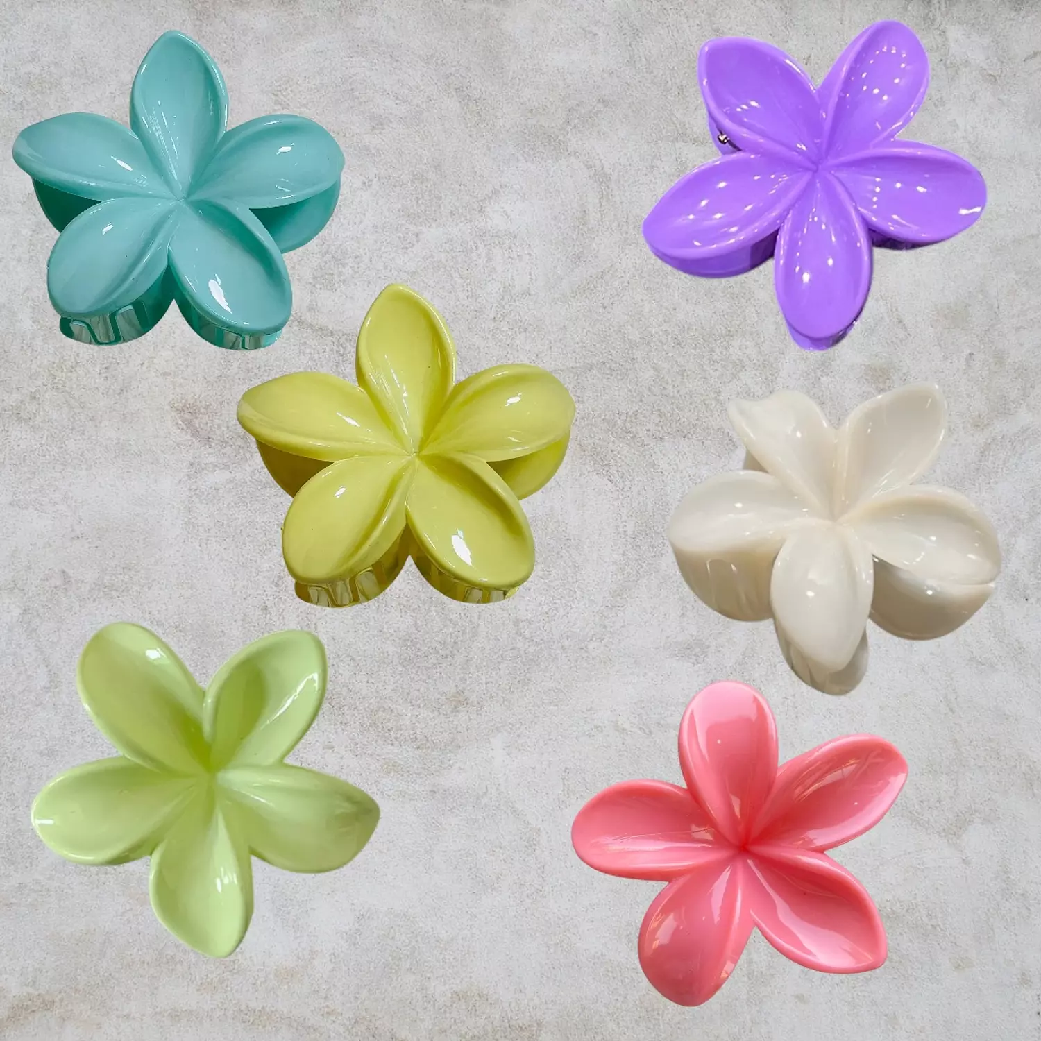 Flower Hair Clip - Solid Colors  image