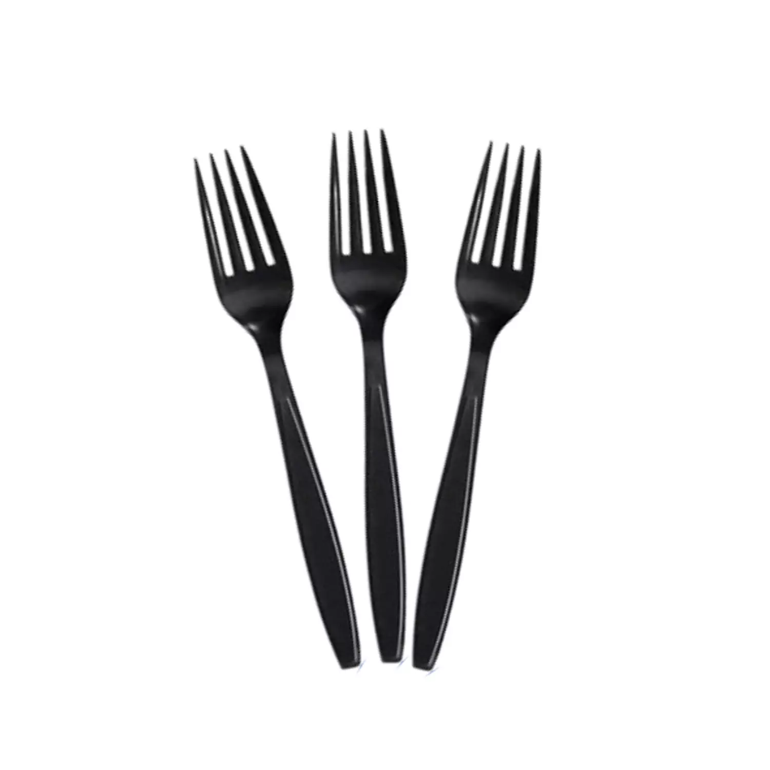 Black Plastic Forks