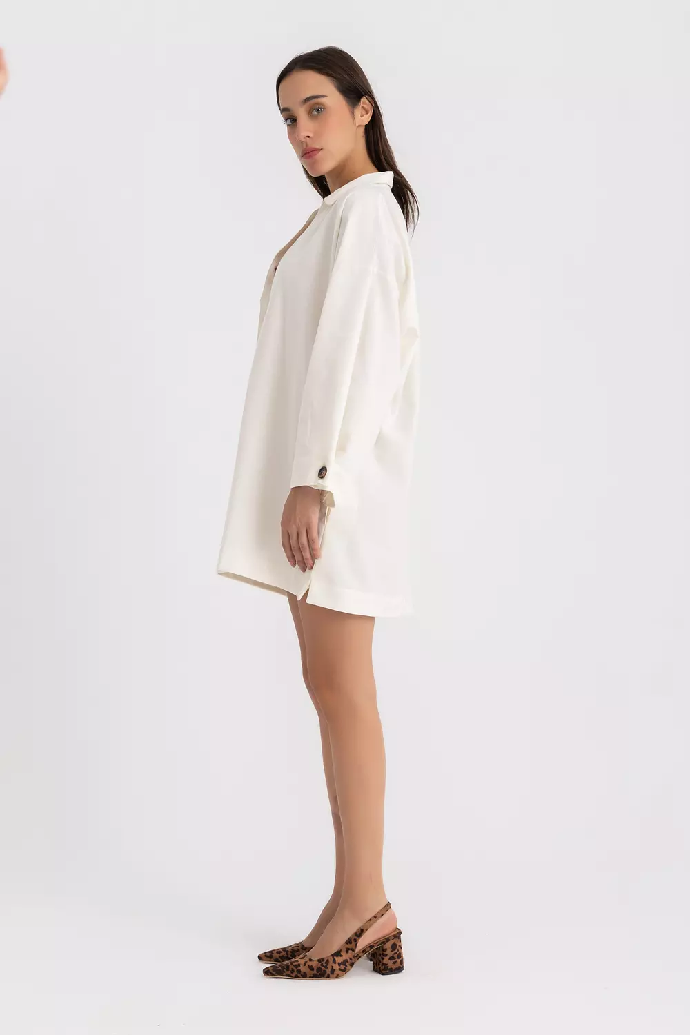 The Pola mini shirt dress - offwhite 6