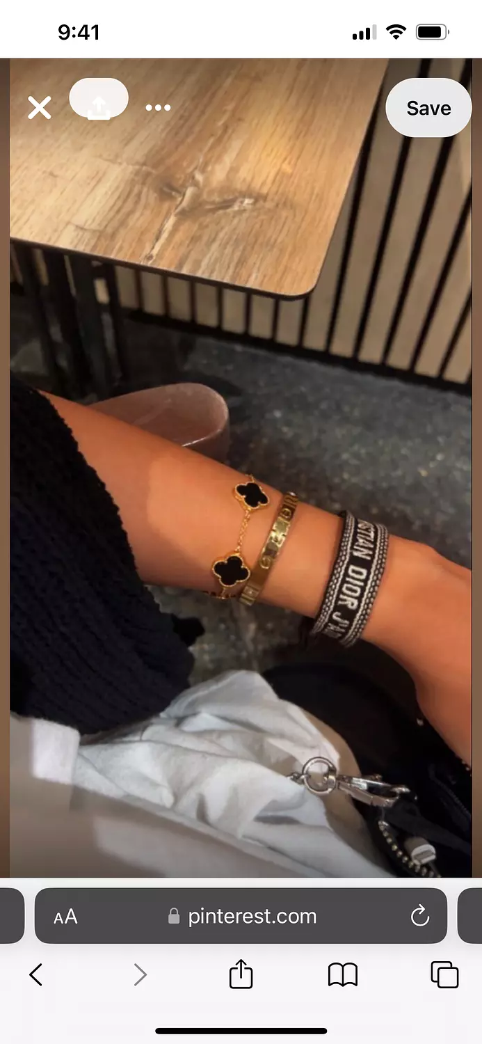 Black Christian Dior Friendship Bracelet 3