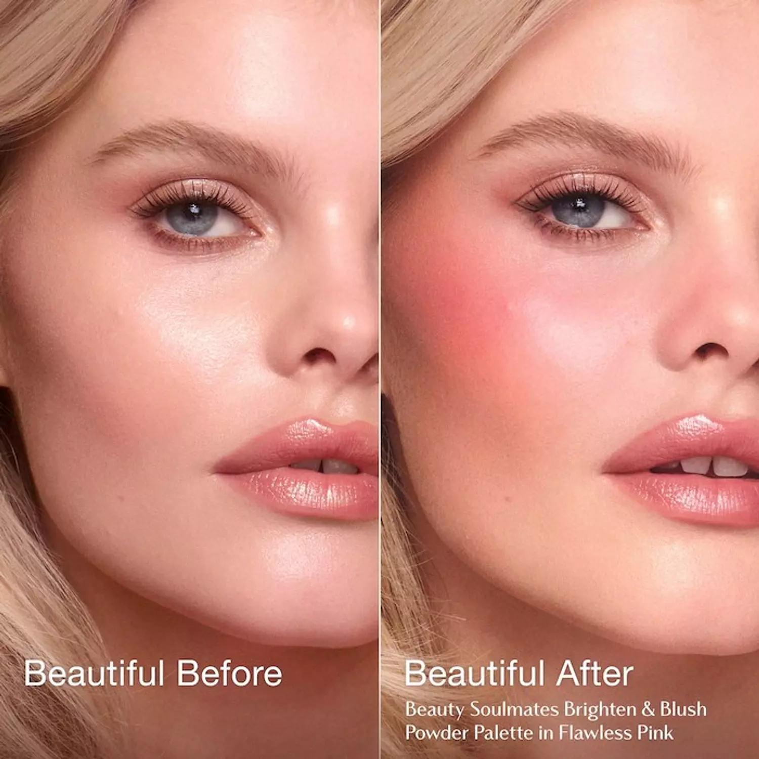 Charlotte Tilbury  Pillow Talk Beauty Soulmates Airbrush Flawless Finish Brightening and Blush Powder Palette 1