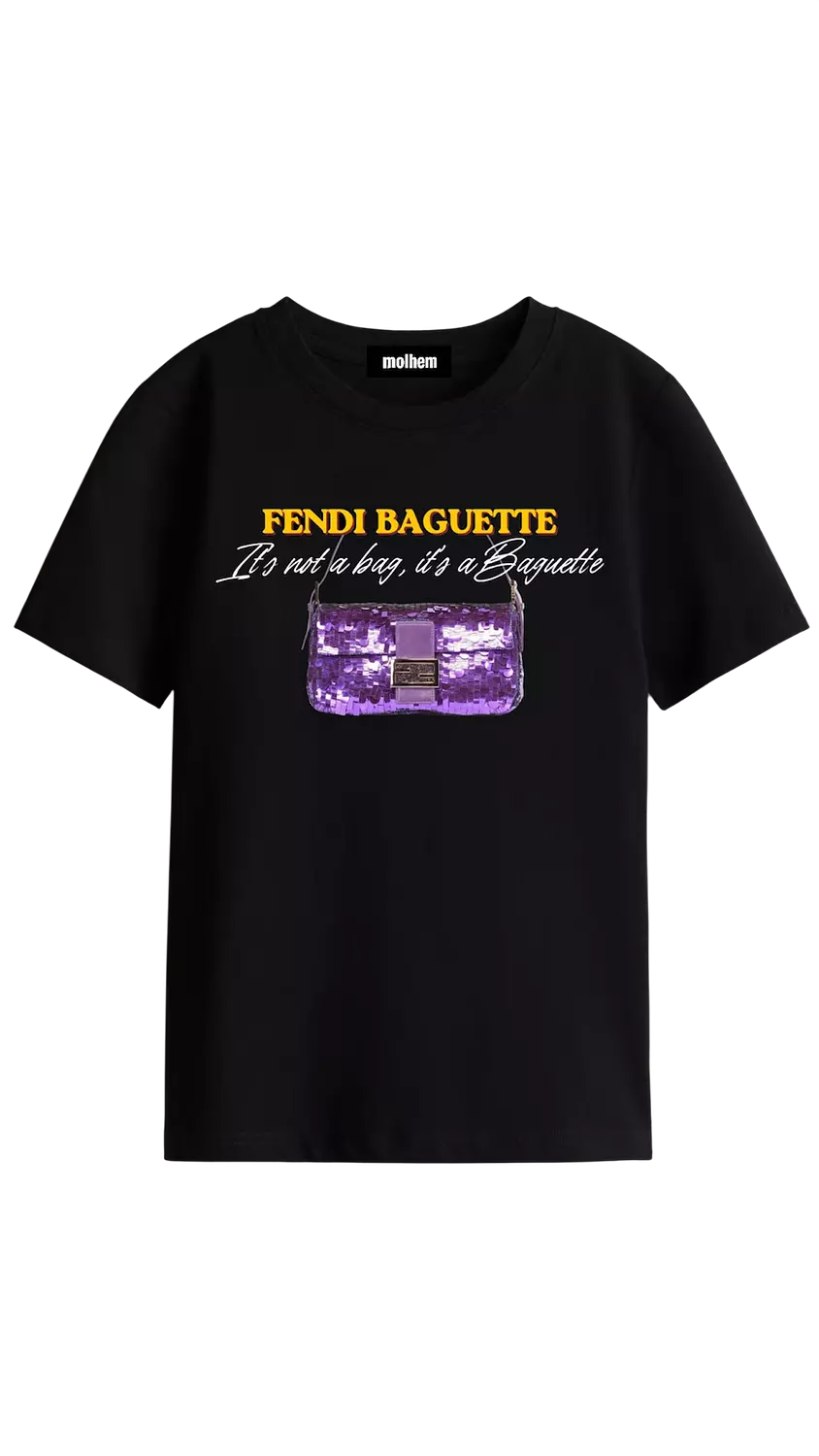 Violet Sequin Baguette Tee image