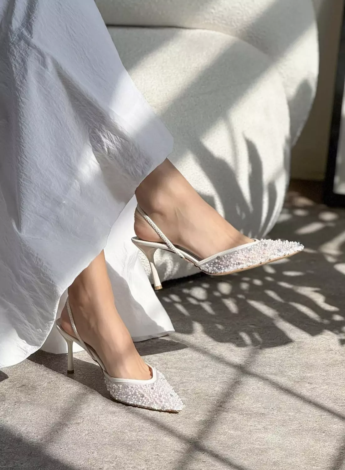 Mesh Slingback Heel 2