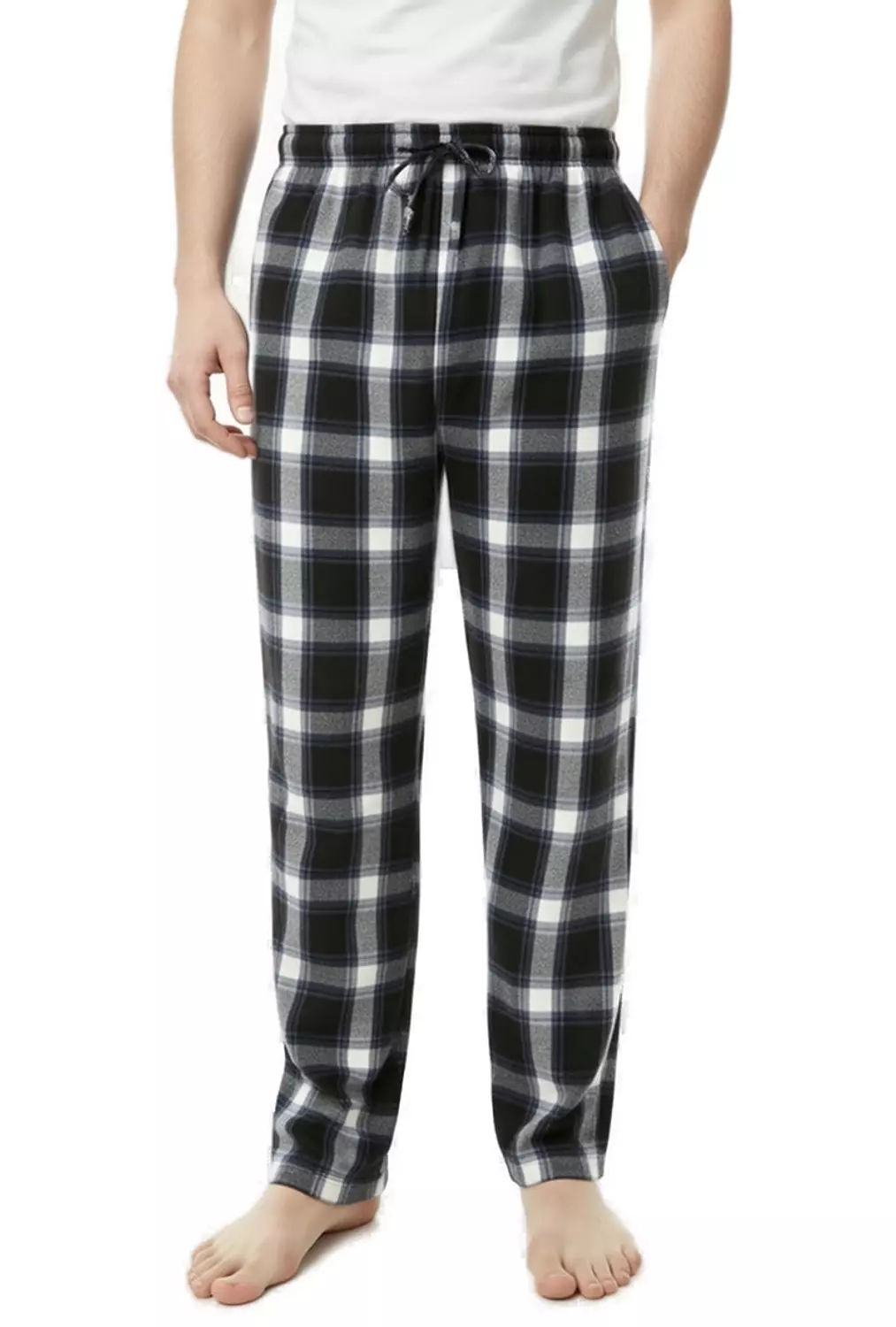 Shorto Winter Check Pants - 4045 -Dark Blue * Black * White image