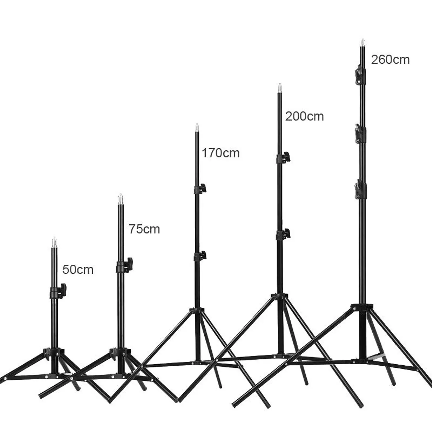 MF-3308 Camera Tripod with 3 Way Head and Metal Legs Black 3