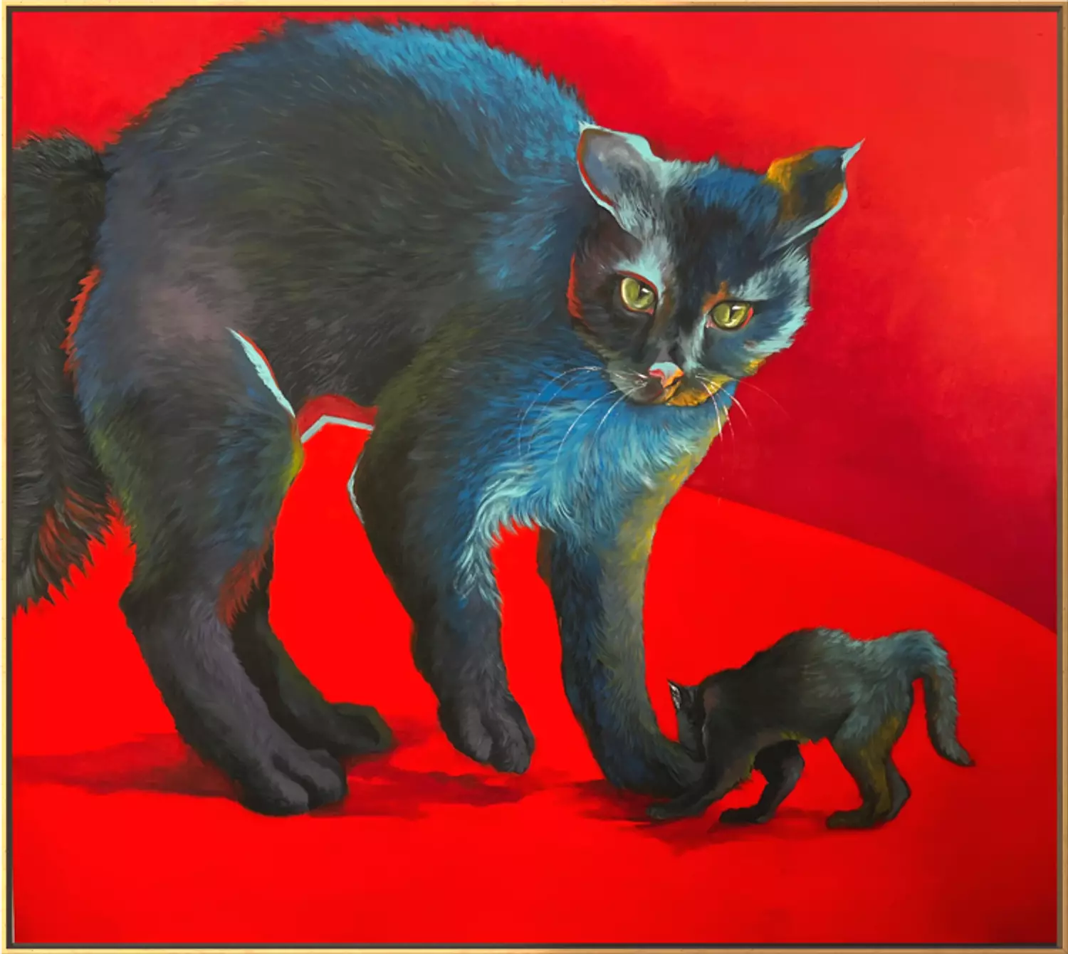 The conscious , alert persona ( the attentive cat ) image
