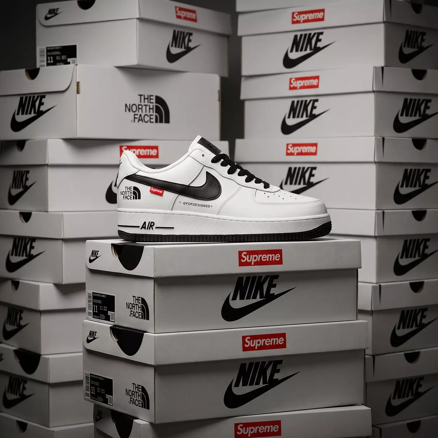 Nike Air Force 1 x Supreme x The North Face image