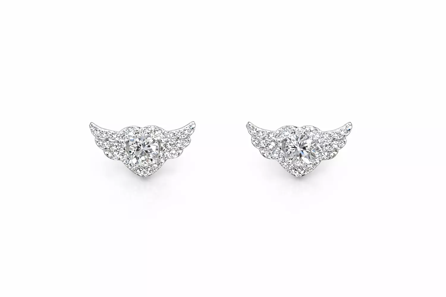 Silver Earrings Wing 1