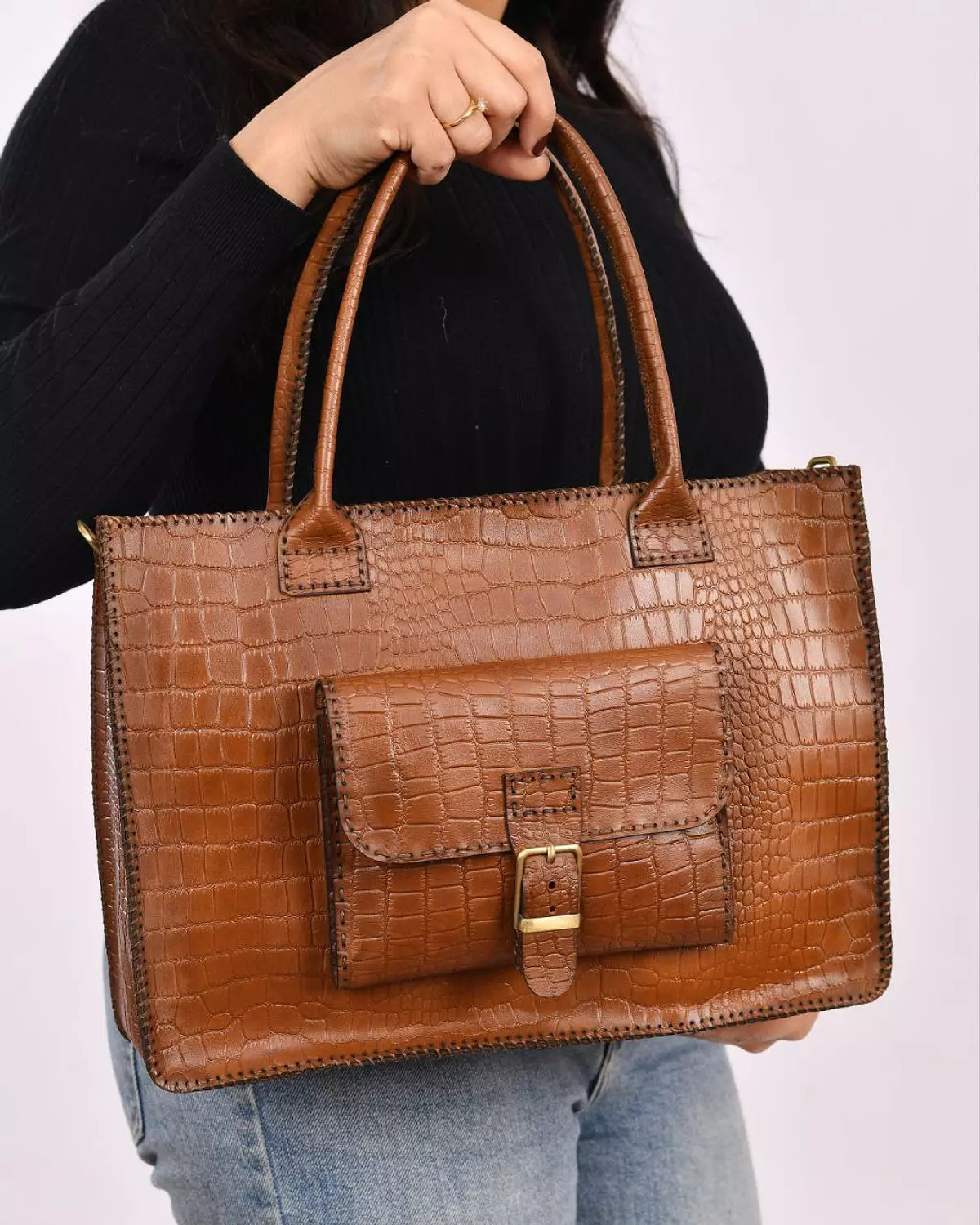 brown tote bag 3