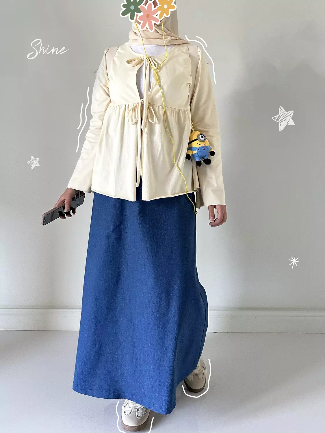 Cotton bolero with two tie straps(T)  2