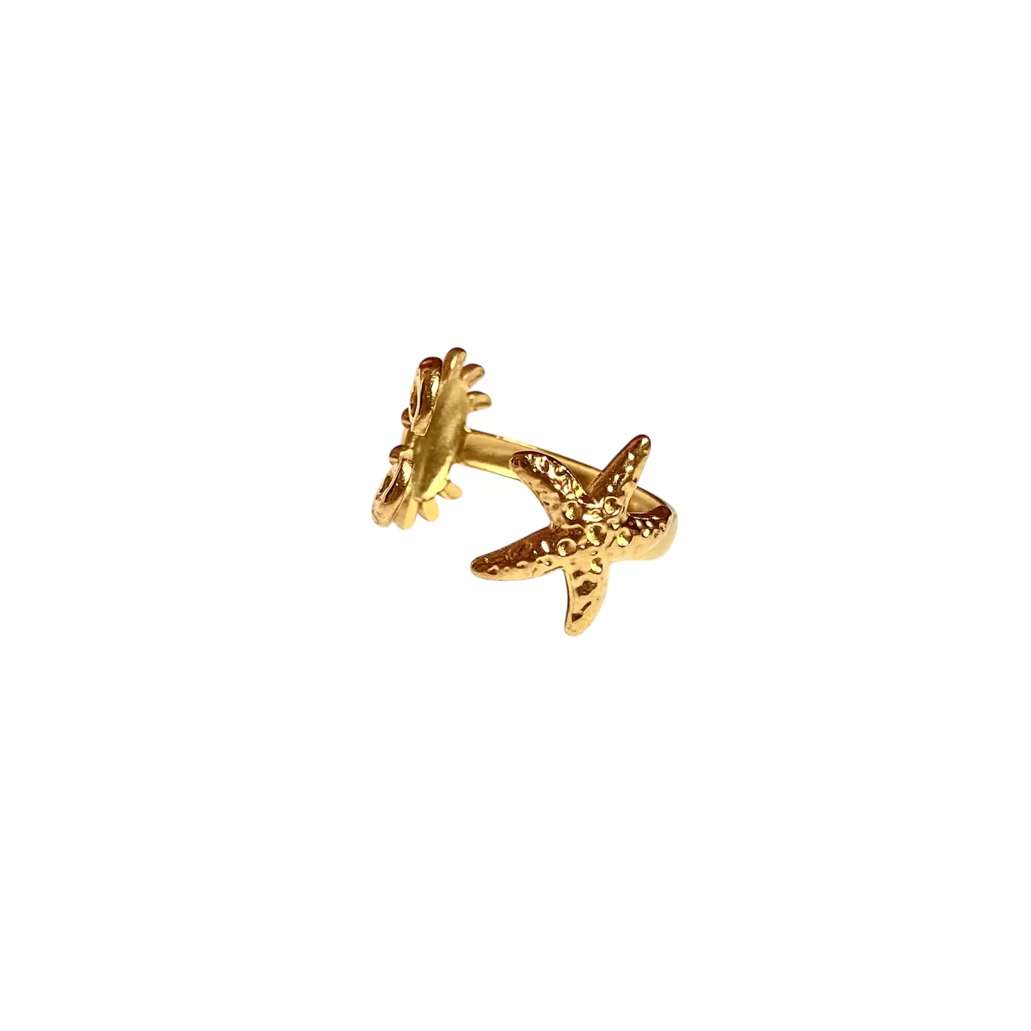 Crab and star stainless steel ring 🦀✨ 2