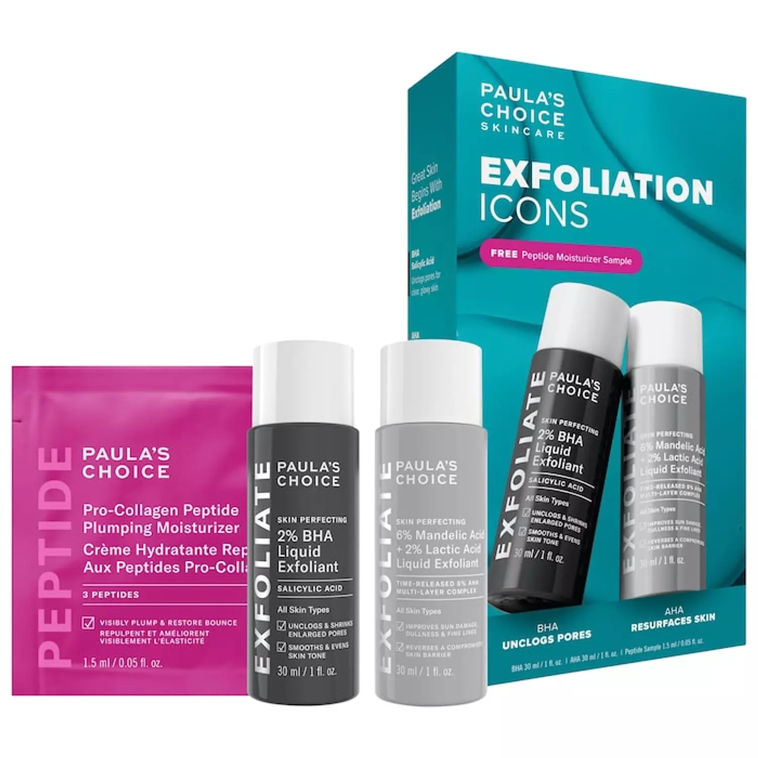 Paula's Choice  Exfoliation Icons Kit for clear, brighter looking skin image