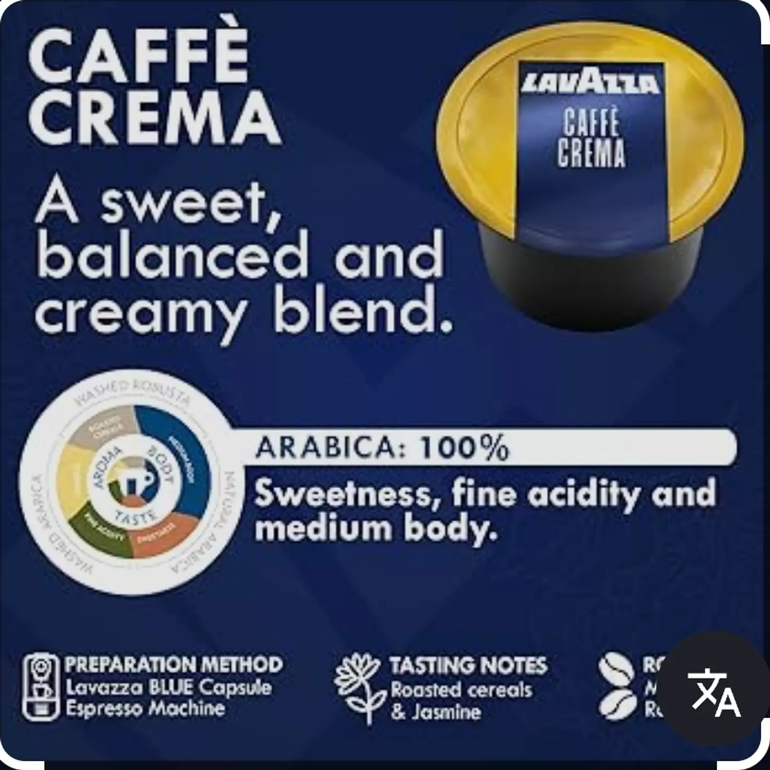 Lavazza Blue Caffe Crema - Box 100 Capsules image