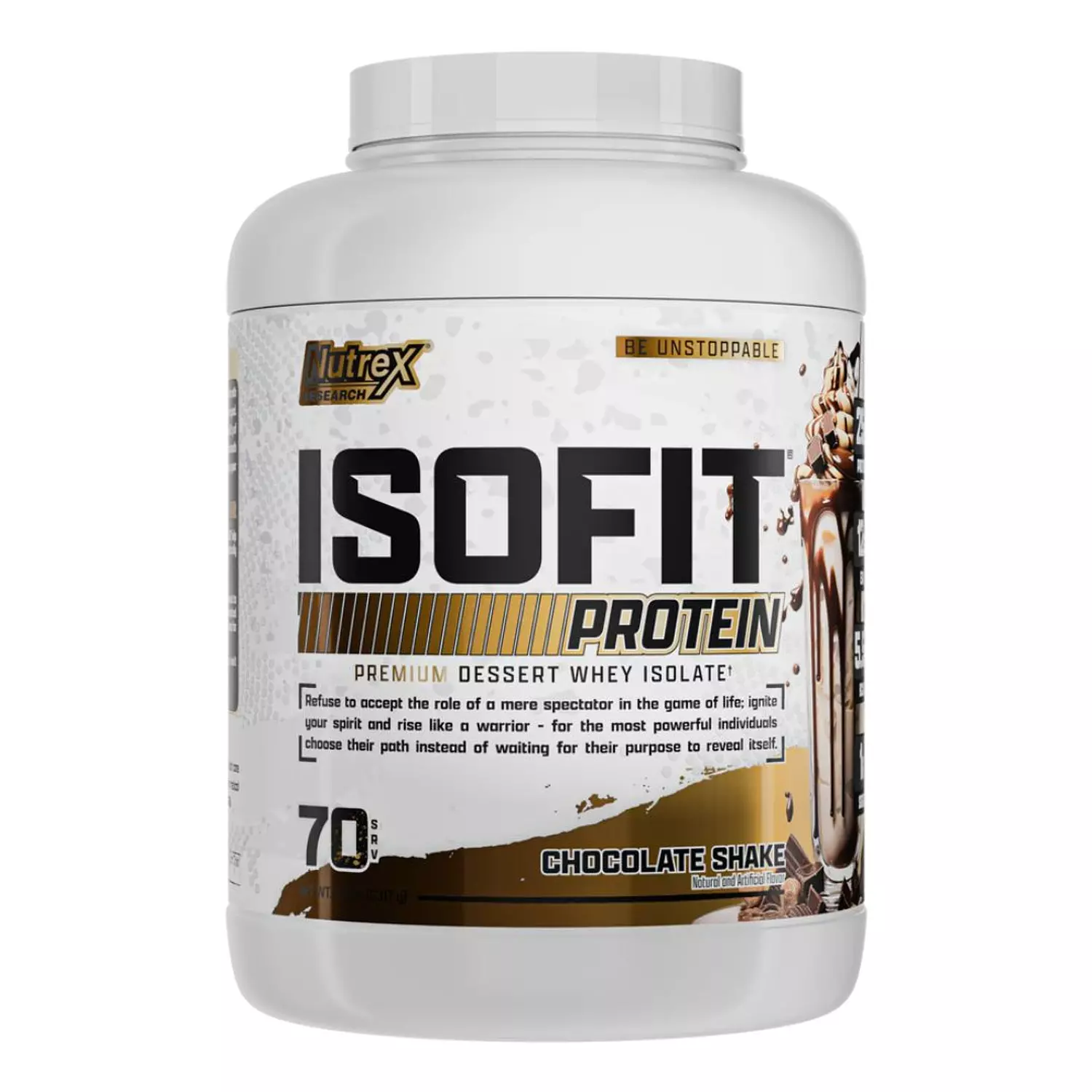 Nutrex Research IsoFit – 70 Servings (2.3kg), High-Quality Protein for Muscle Growth & Recovery image