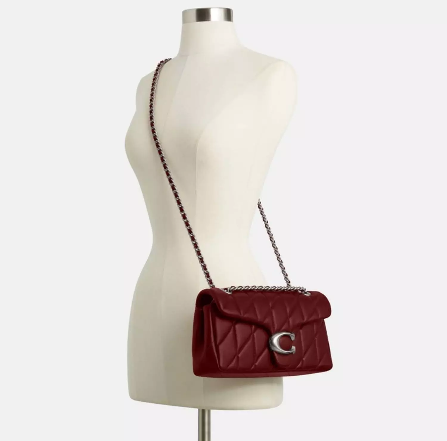 Coach Tabby Shoulder Bag 26 With Pillow Quilting dark ruby 2