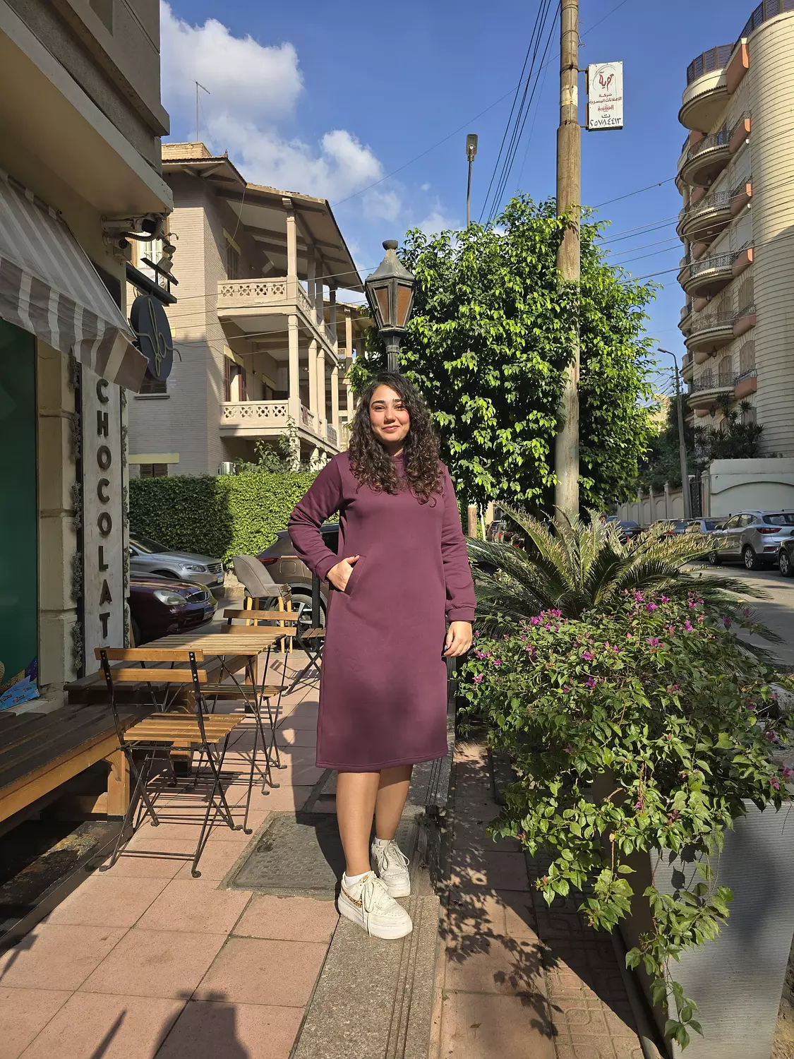 Puprle Melton Dress image