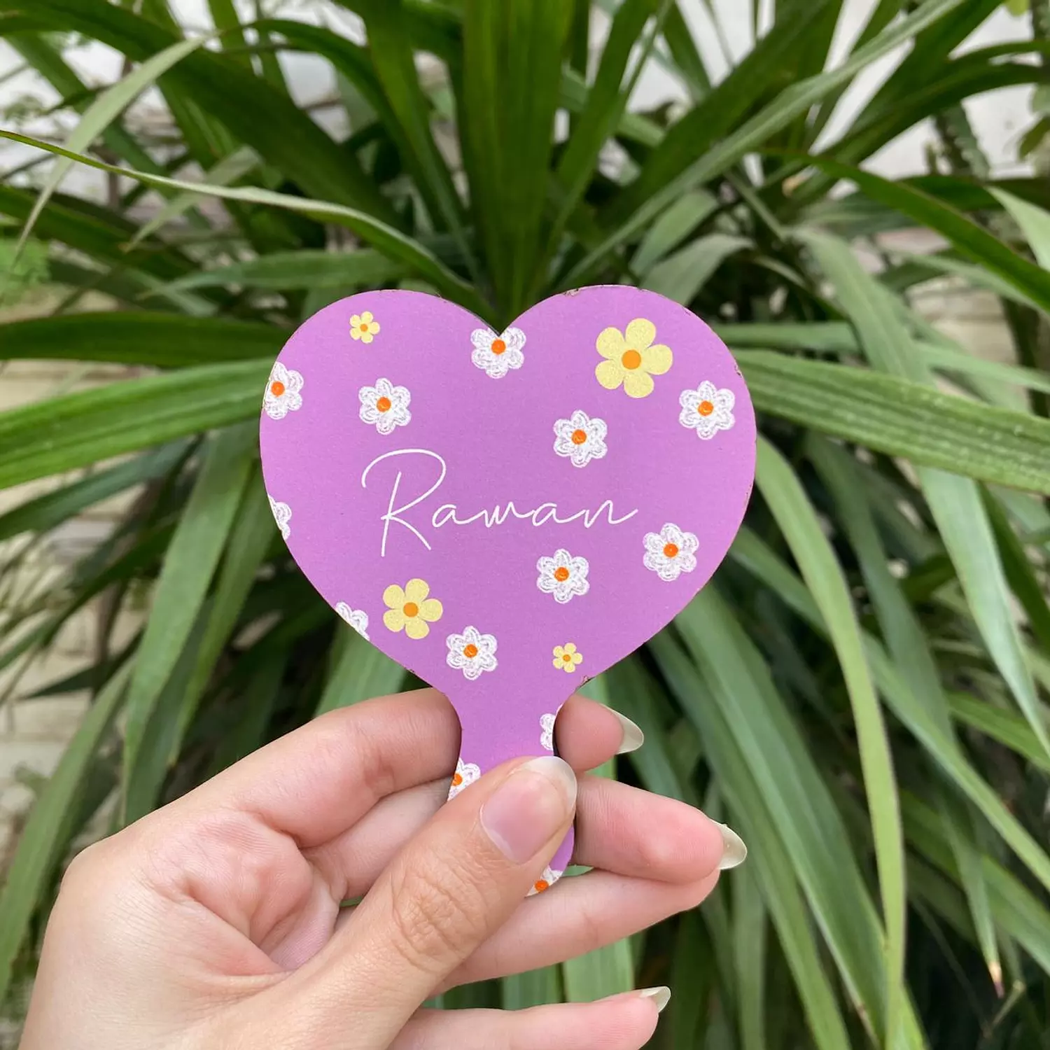 Yellow Flowers Heart Mirror    image