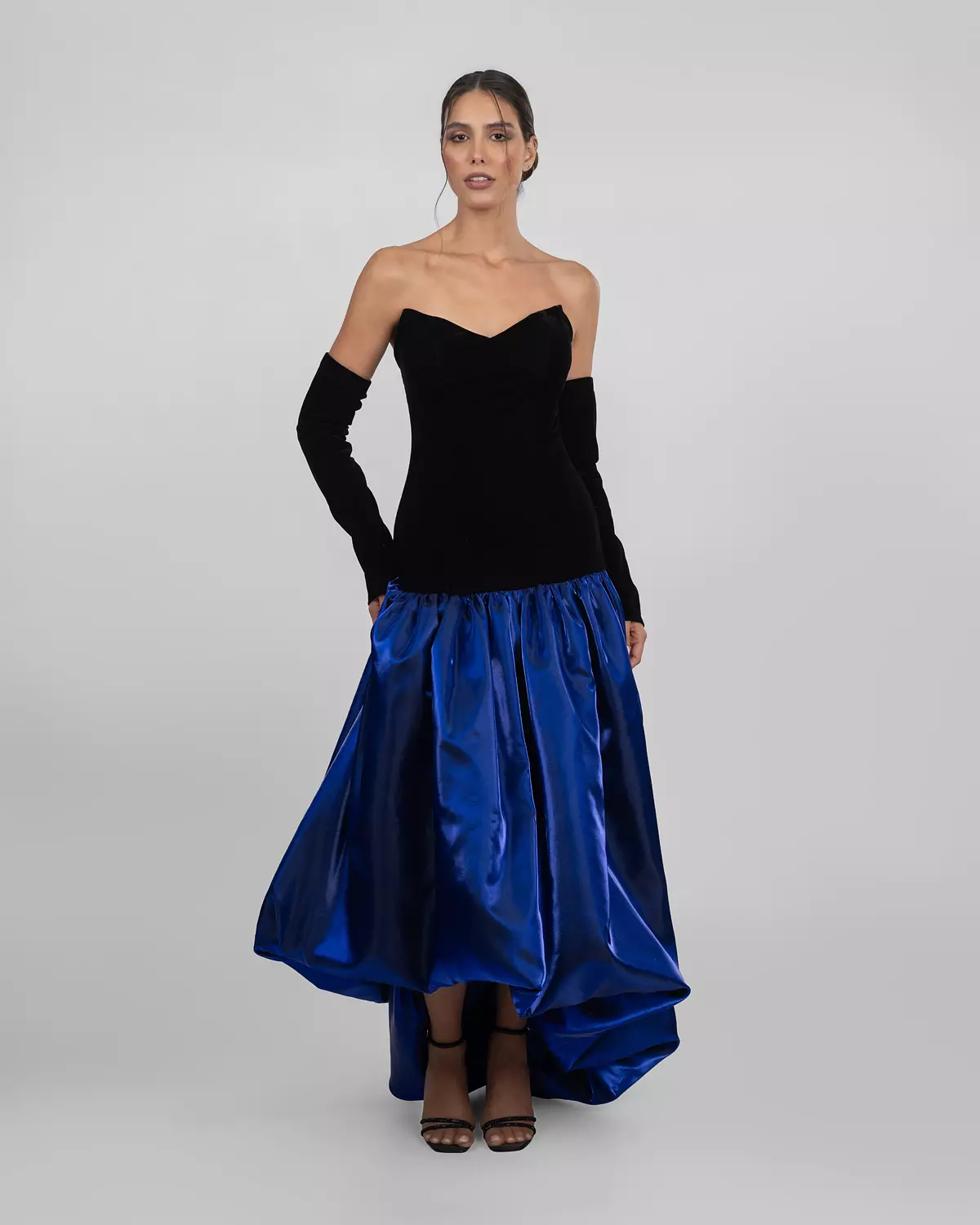 Midnight Royal Semi-Couture Dress hover image