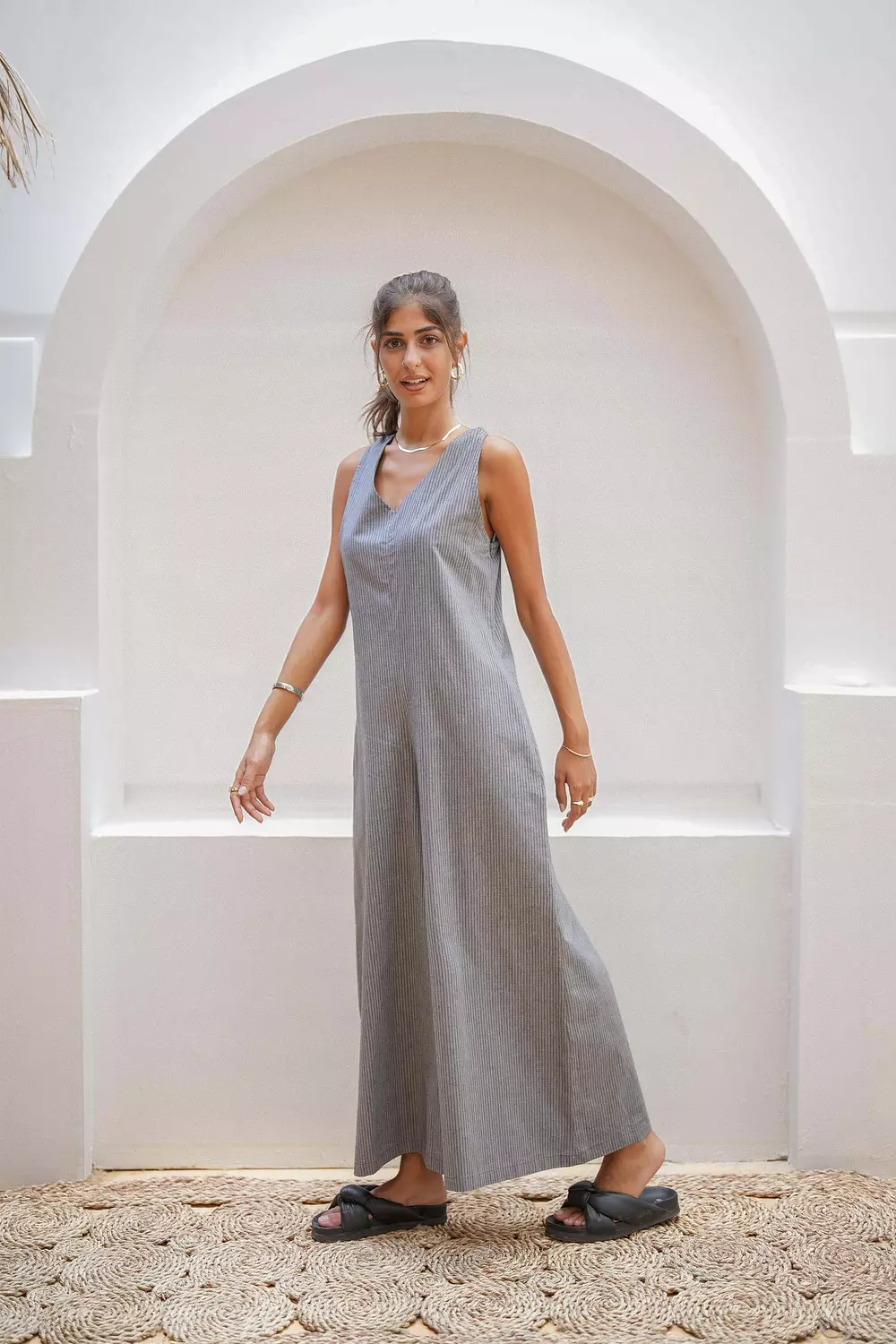 Never Better Jumpsuit Grey 2