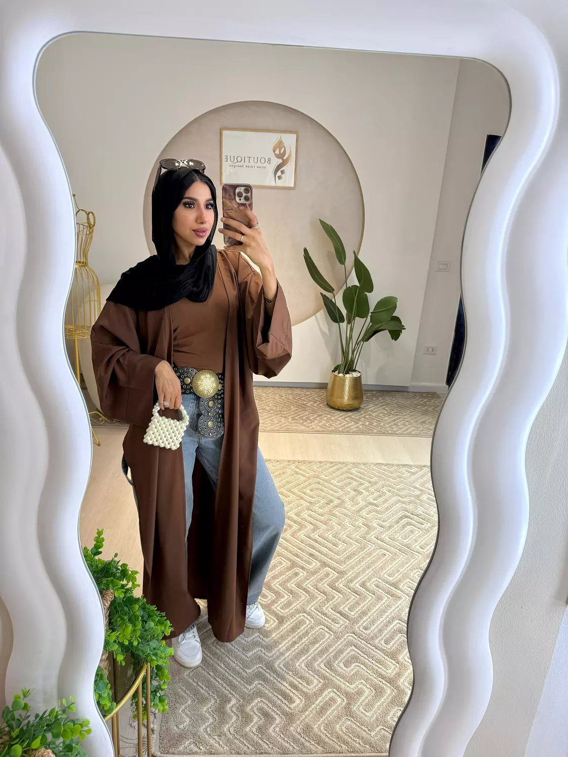 Brown Plain Cardigan image