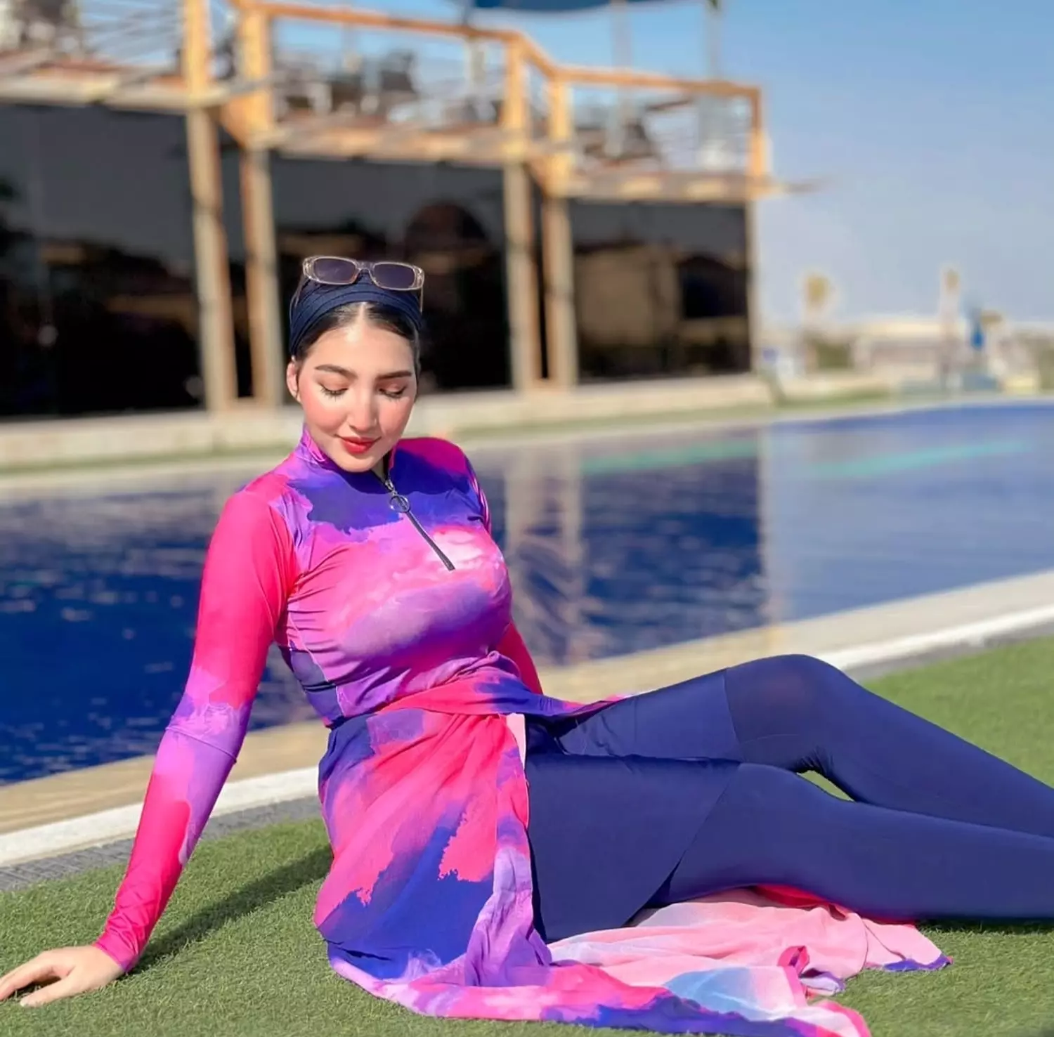 Lilac pink Burkini 🩷💙 3
