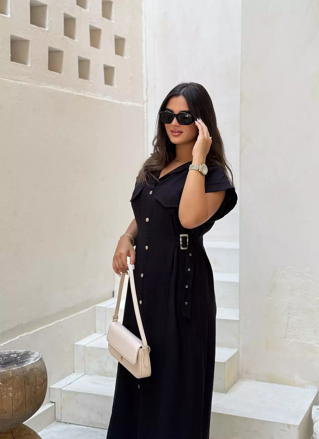 Belted shirt dress 5
