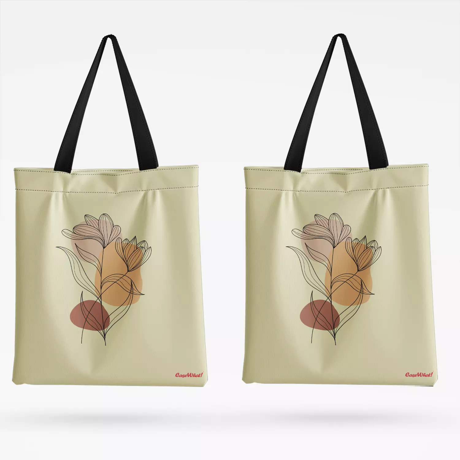 Minimalist Flowers Tote Bag  image