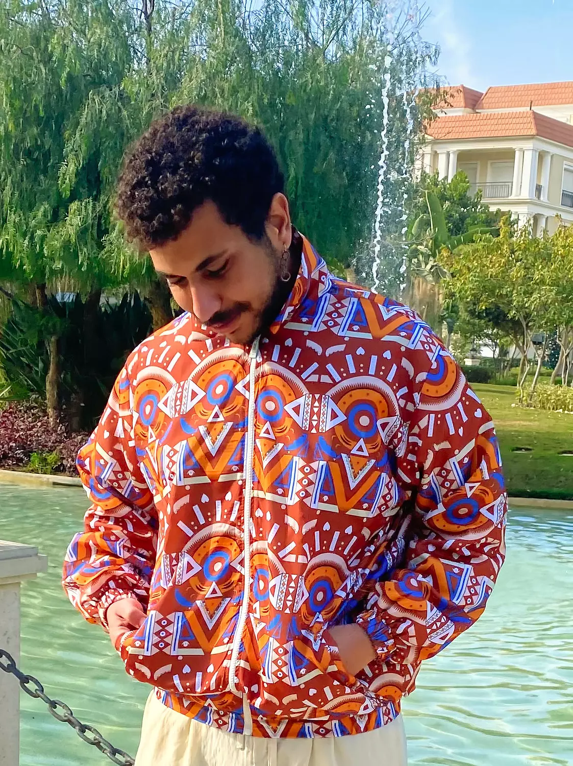 Ethnic Bomber Unisex Jacket image