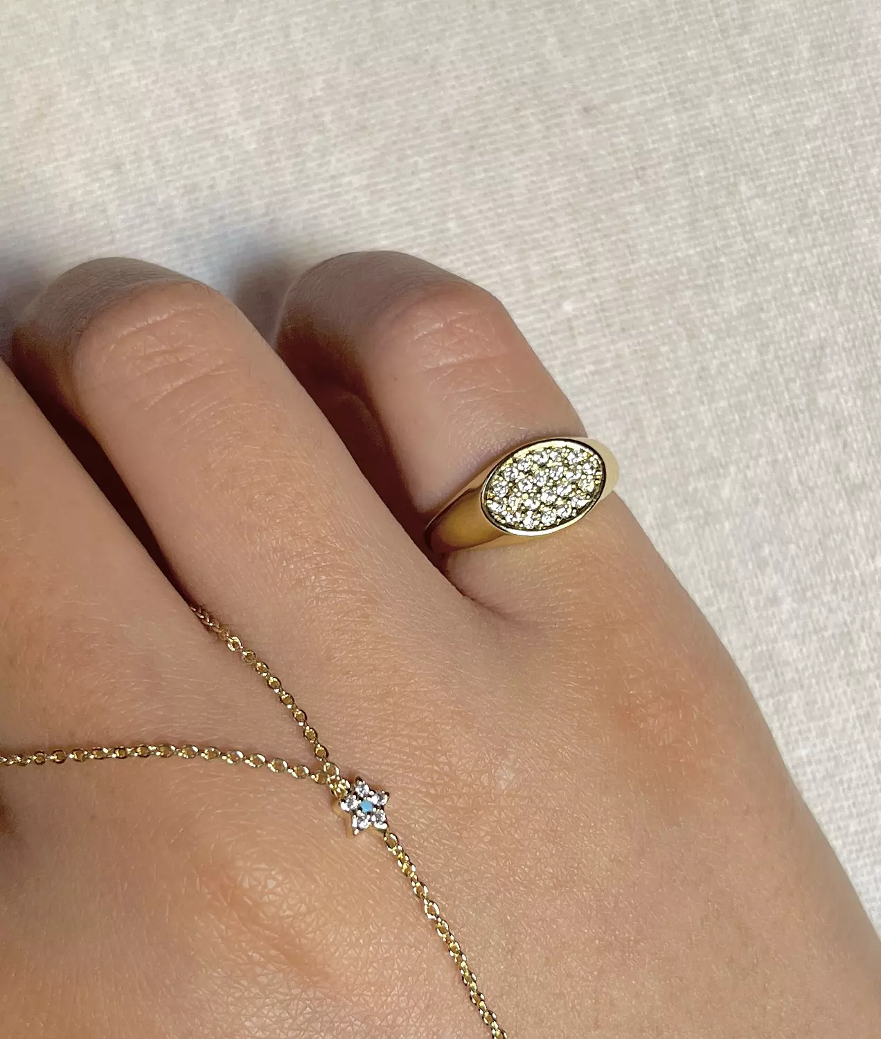 Opal Pinky Ring  image
