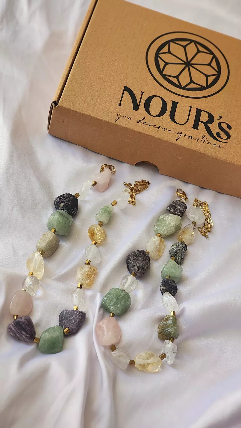 Stone flow necklace  image
