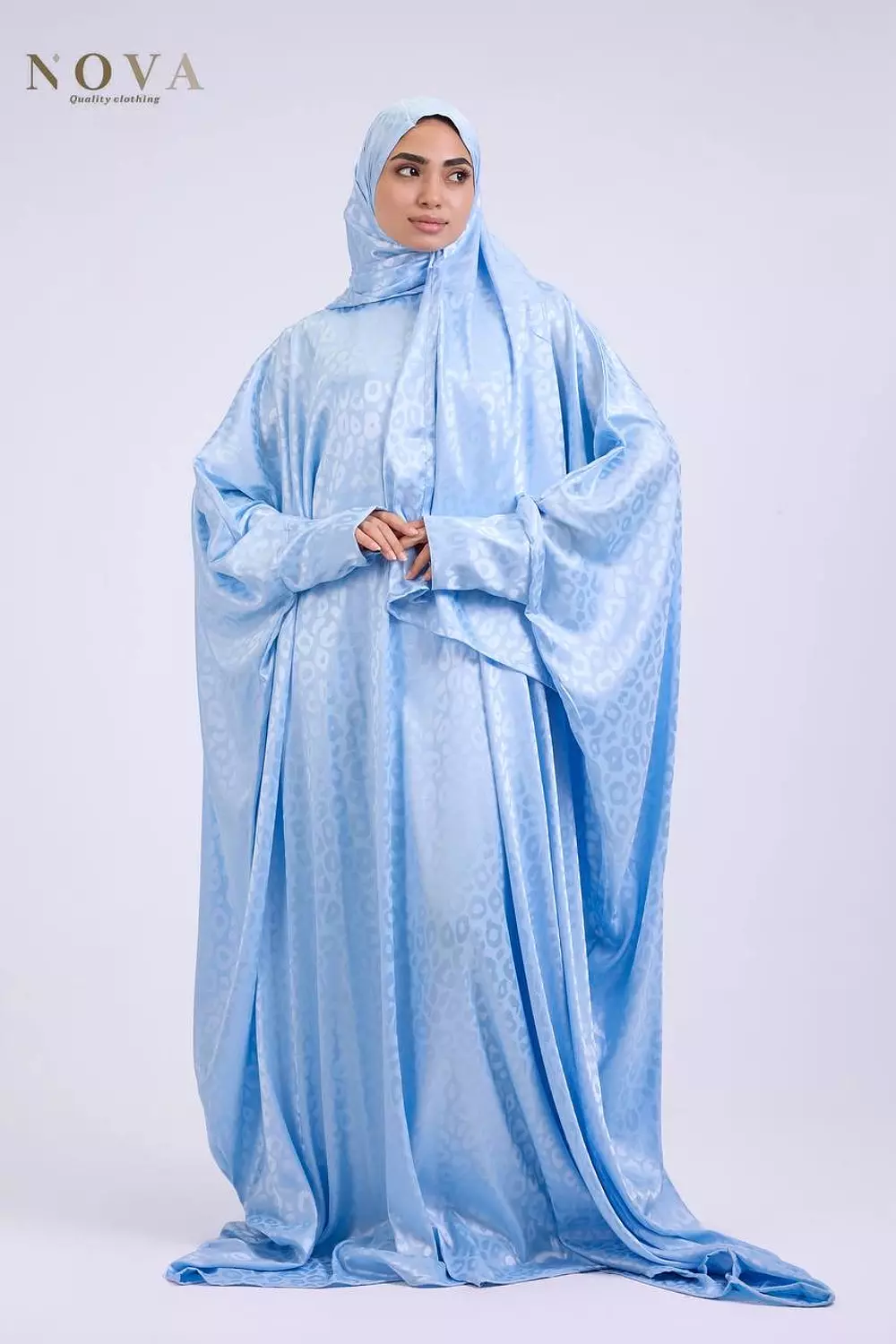 Baby blue butterfly Jacquard 1