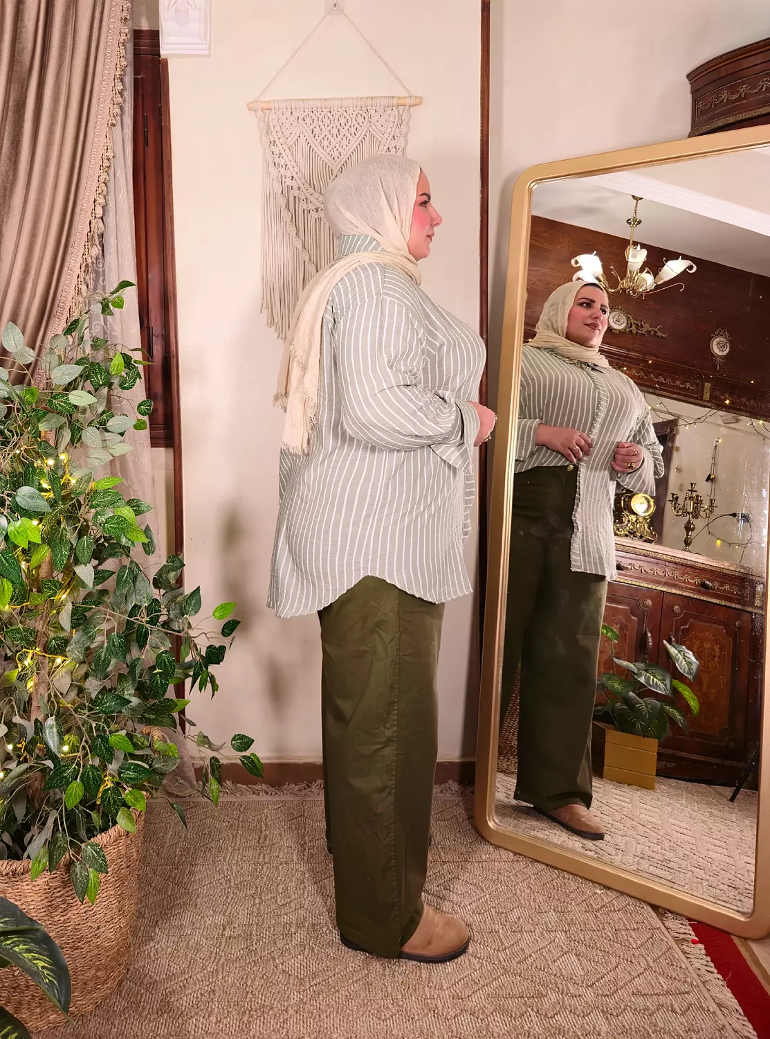 joker gabardine pants (in olive) hover image