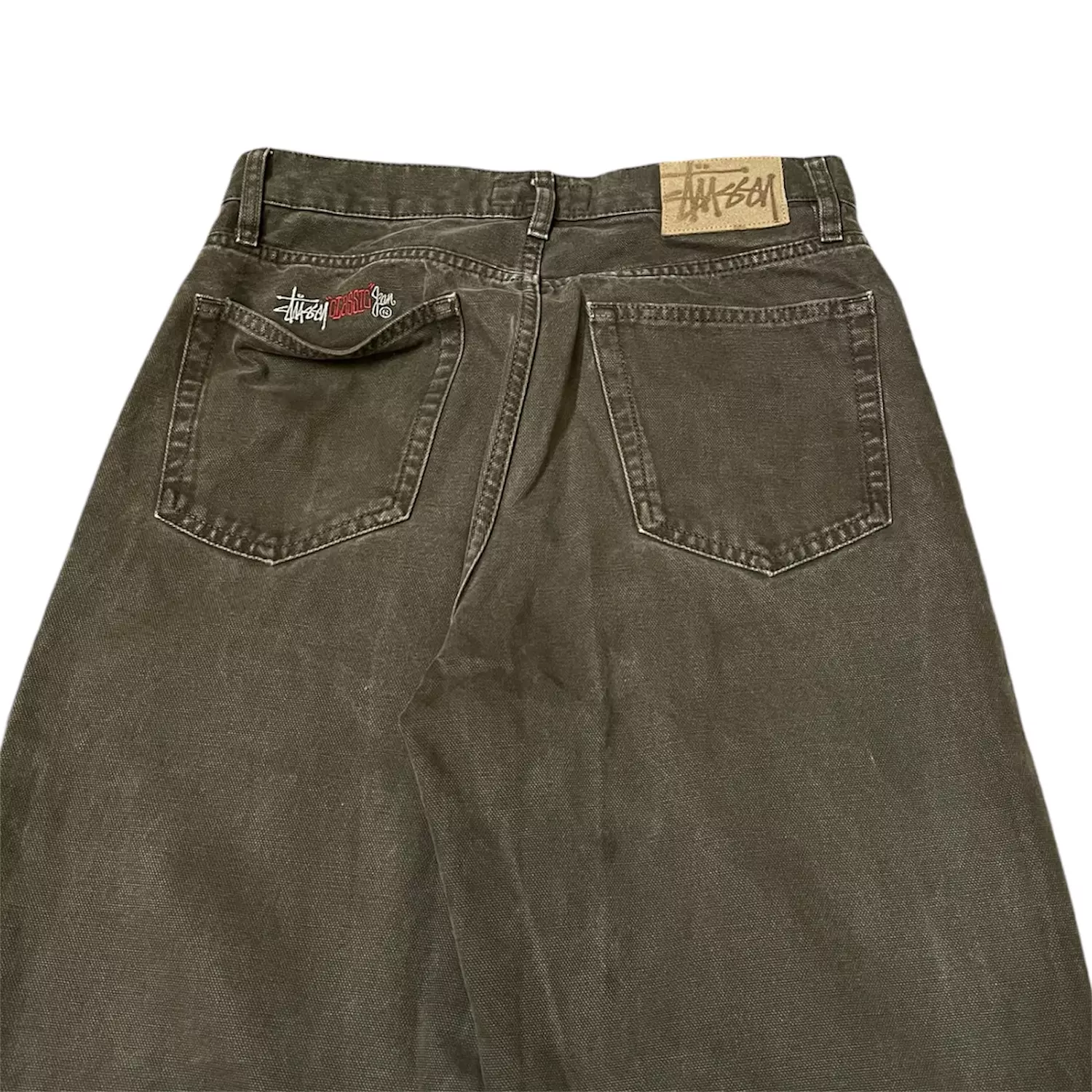 Stüssy embroidery Brown Pants 3