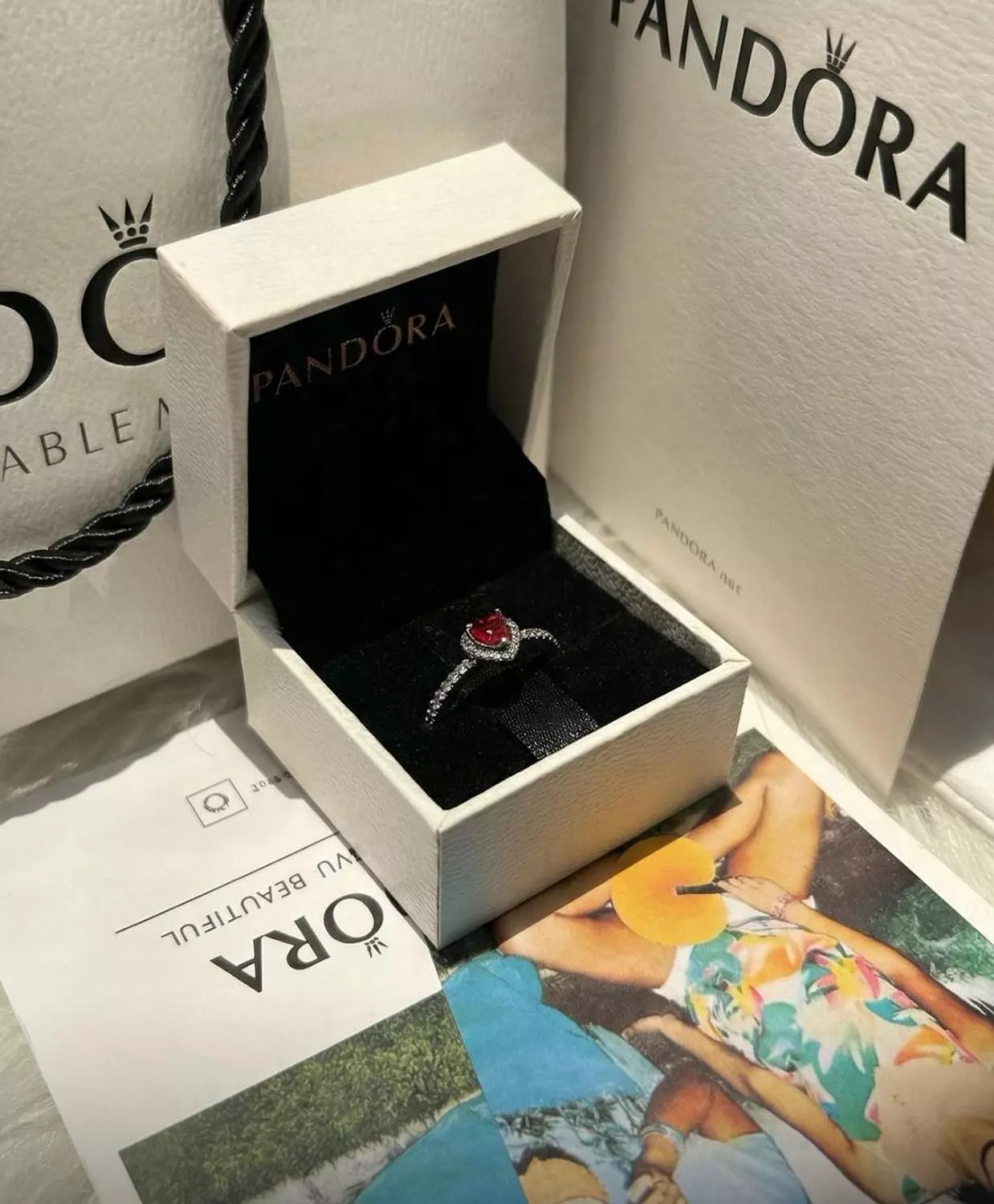 PANDORA SILVER RING image