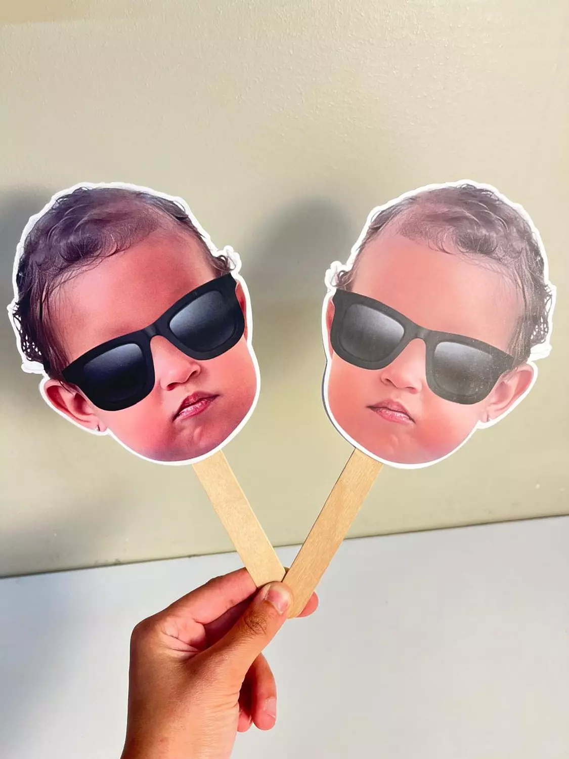 Face Shaped Paper Fan 3