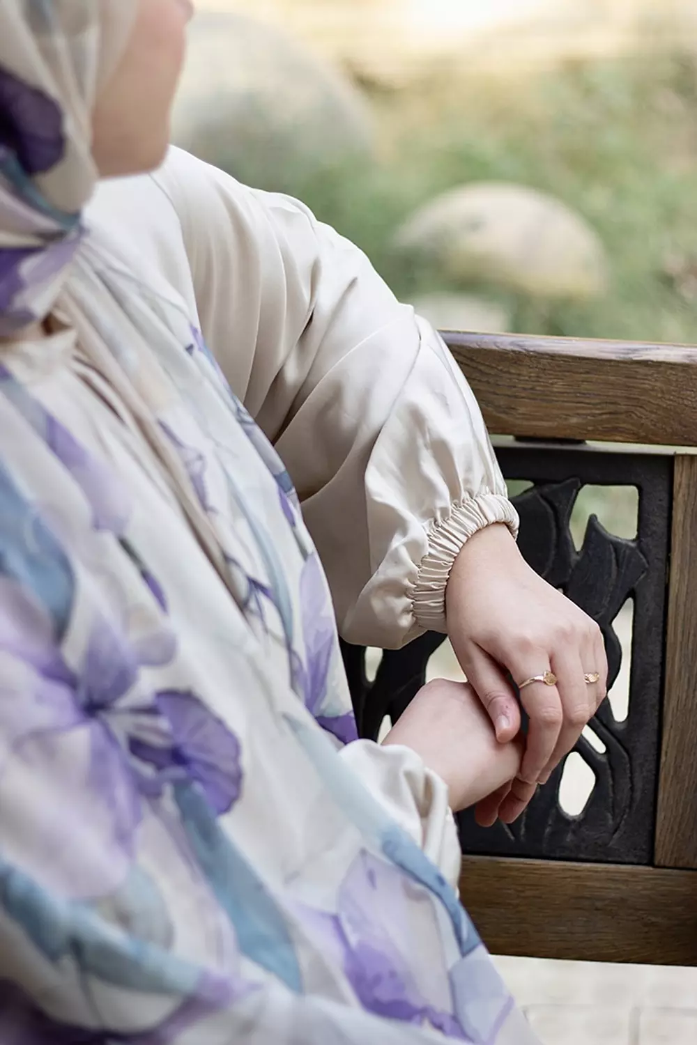 Lavender lace in chiffon 8