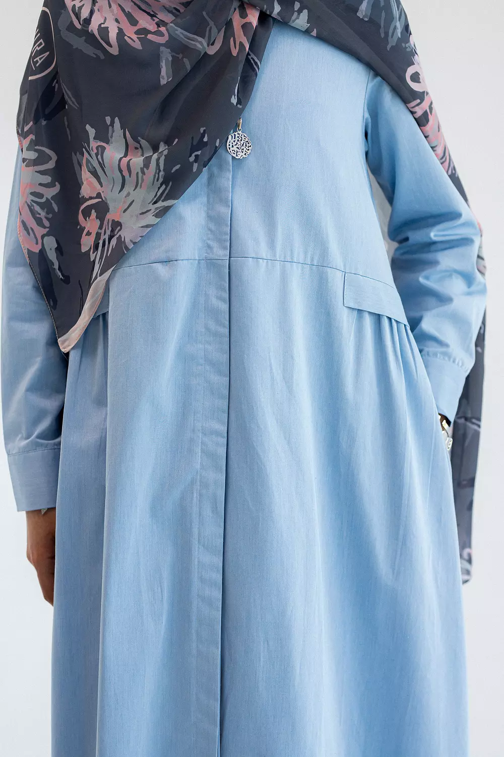 Sky Blue Abaya Dress 1
