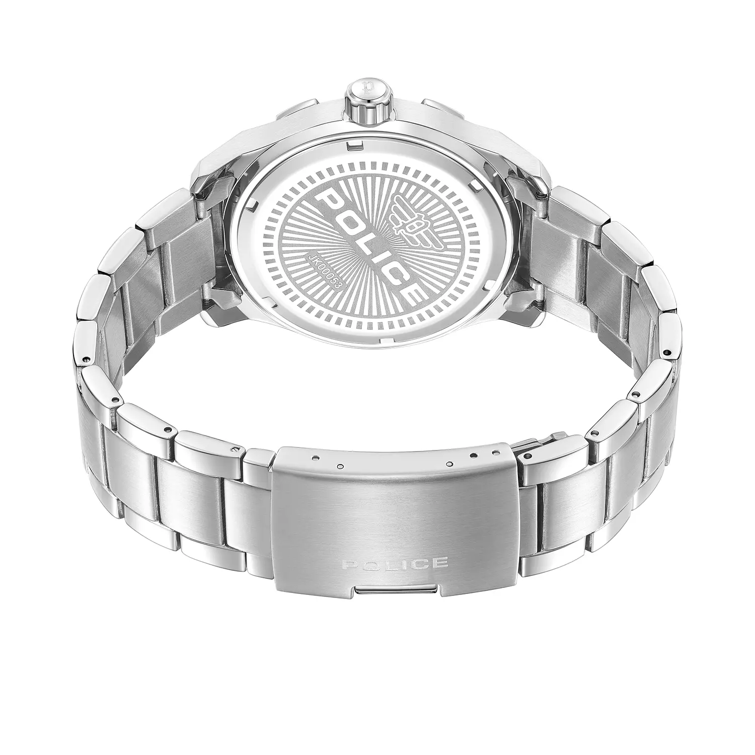 Police Chokery Watch for Men Stainless Stell Bracelet with Blue dial PEWJK0005301, silver 1