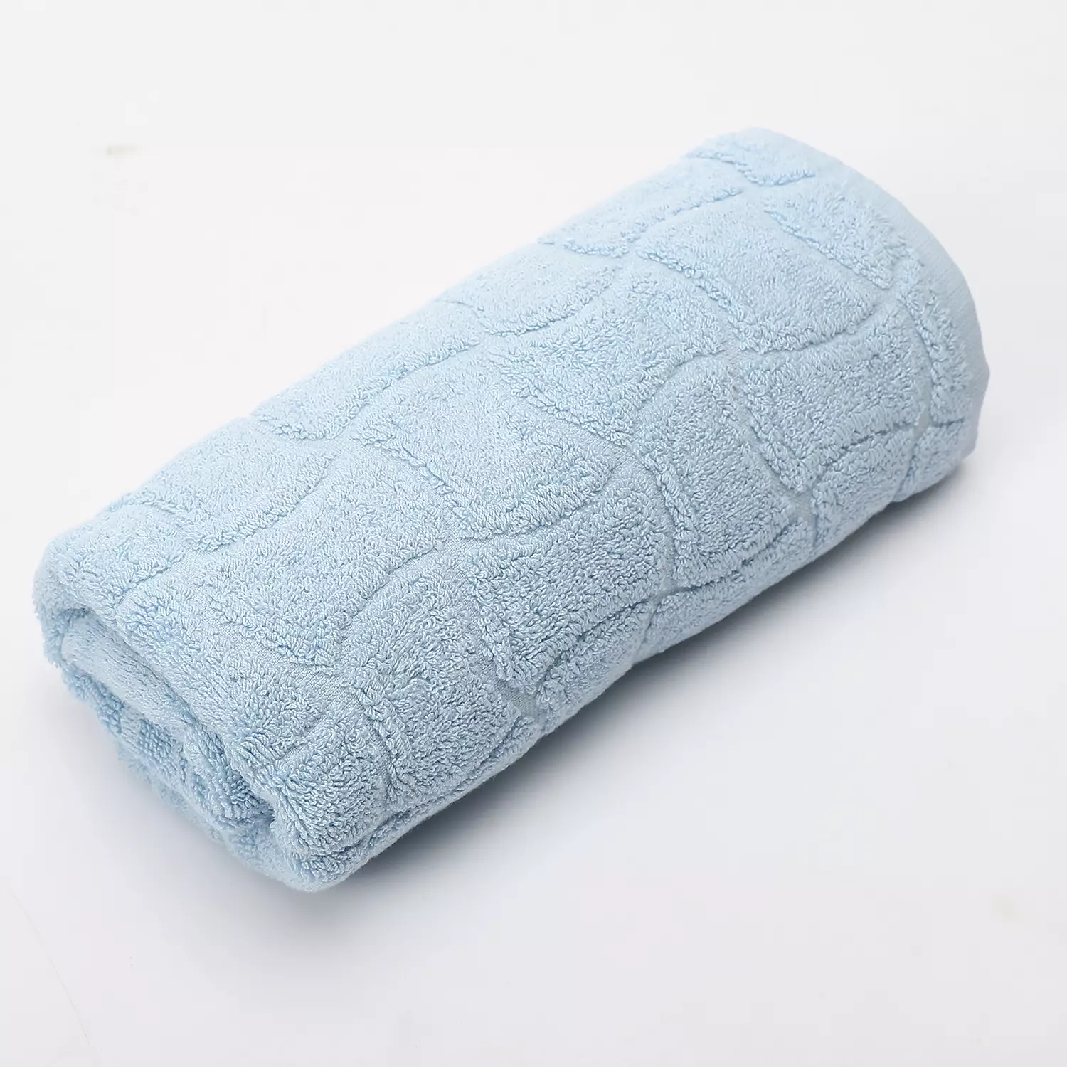 Baby Blue Towel - Basket Design  image