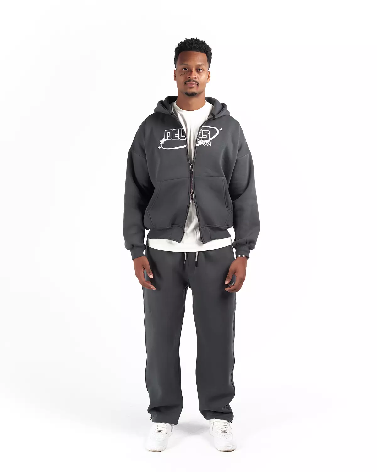 W4 2zippers Y2K hoodie LAST L image