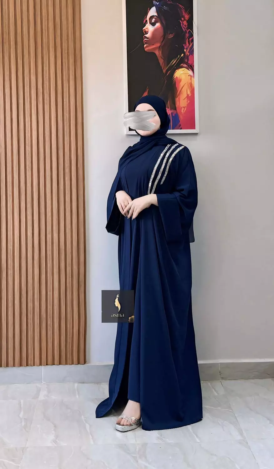 Navy Abaya image