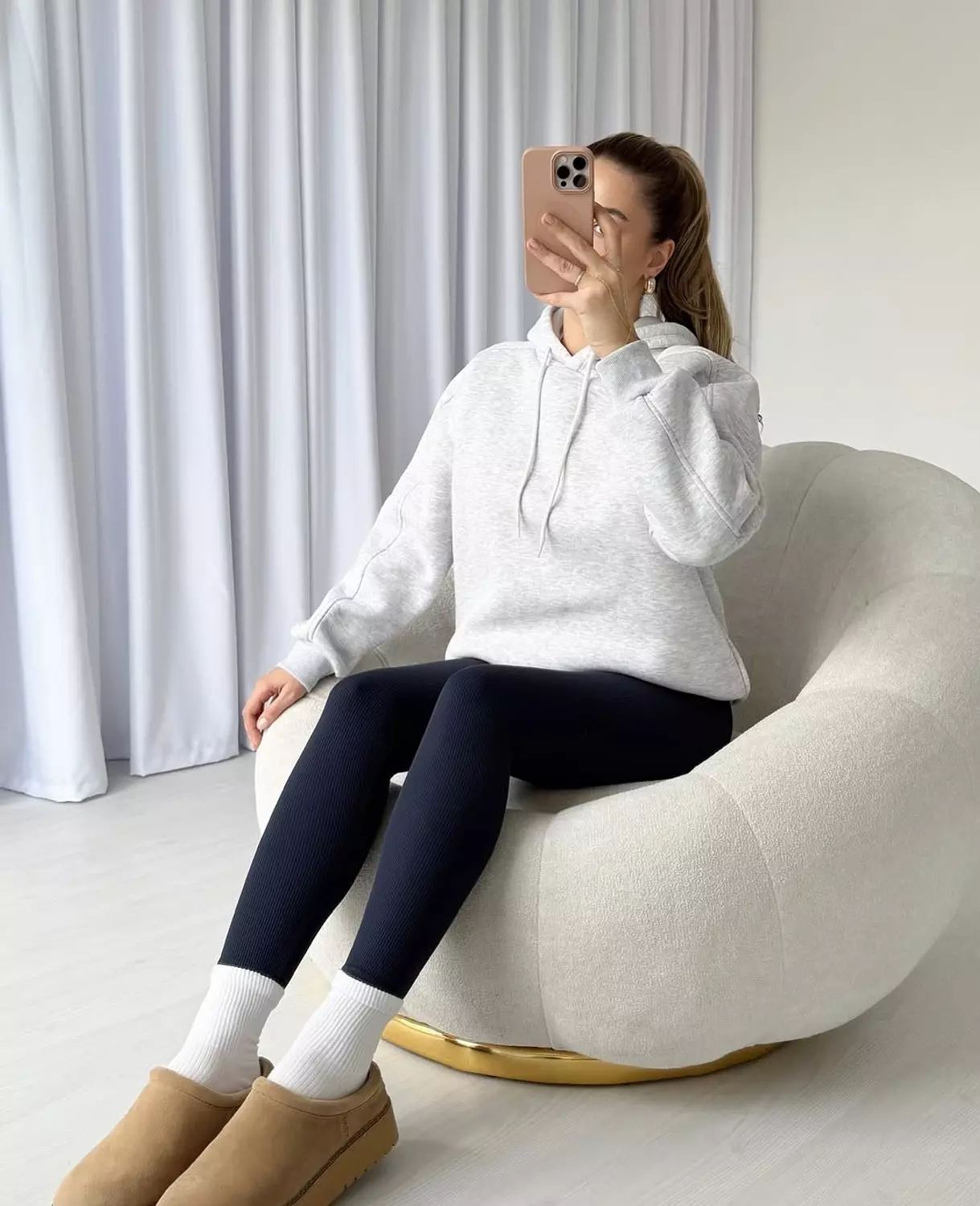 Plus Size Body Shaper Ribbed Winter Leggings  4