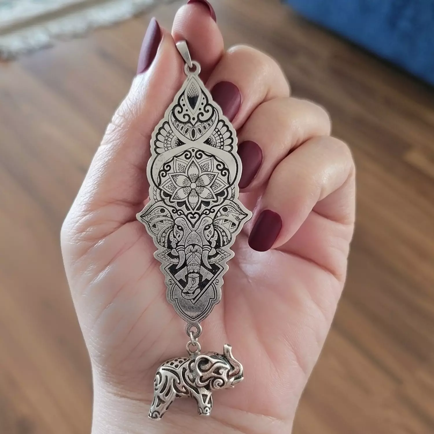 Elephant long pendant image