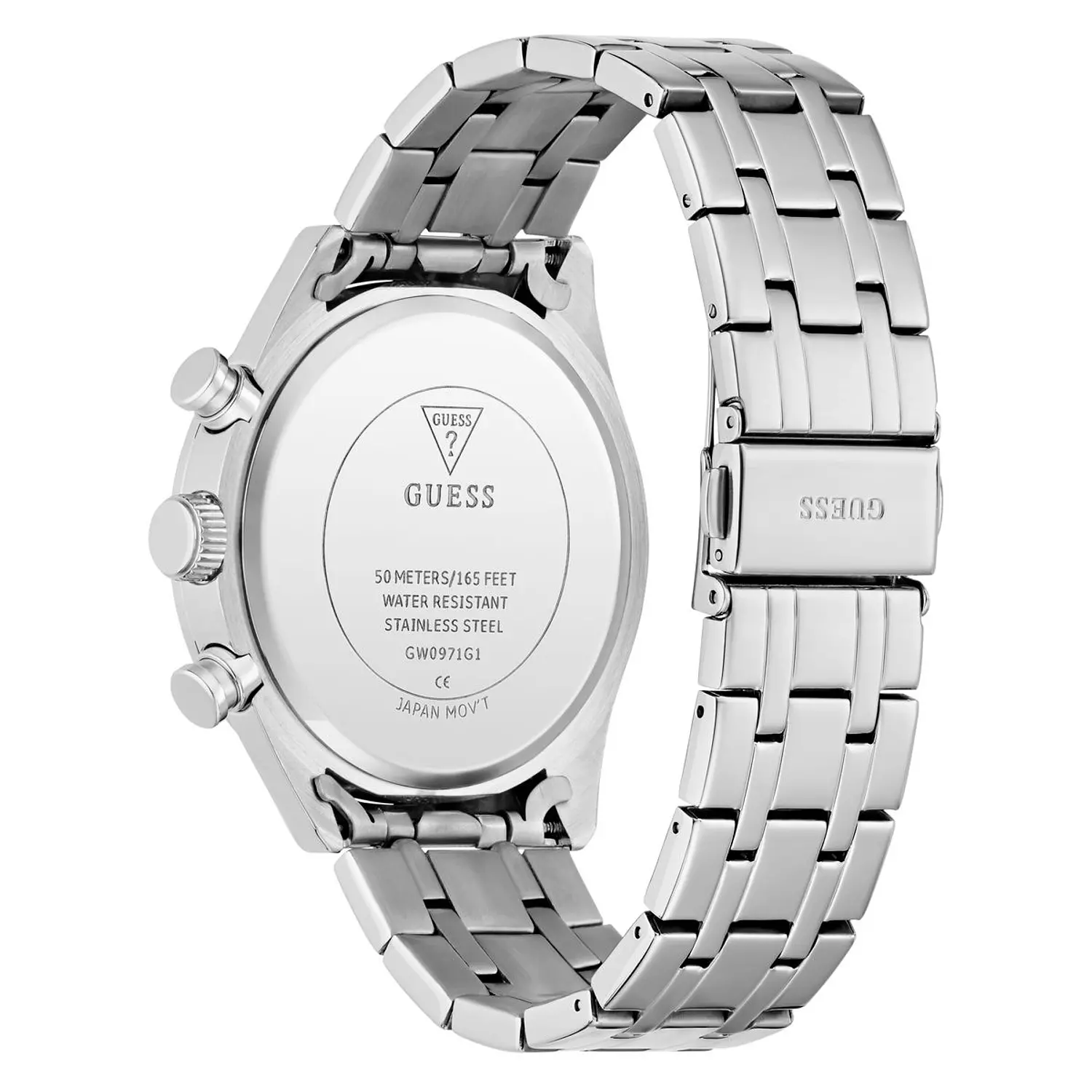 GUESS Mens Silver Tone Multi-function Watch Silver Tone Stainless Steel Bracelet GW0971G1 2