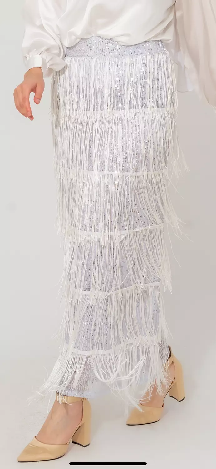 Silver Payette Skirt  hover image