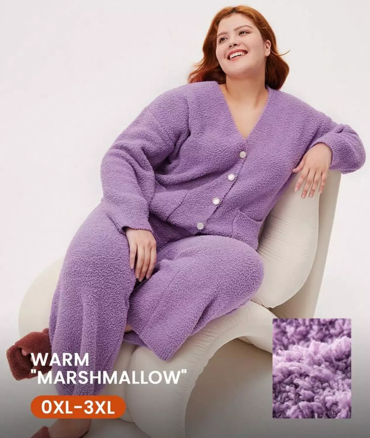 Purple Fleece PJ Set image
