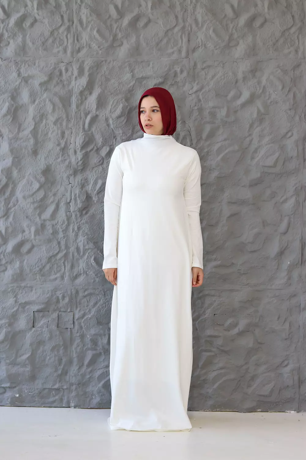 A-Line White Basic Dress hover image