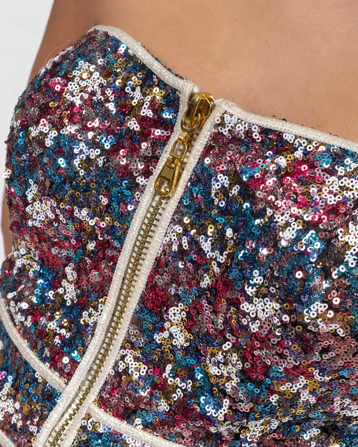 Luxurious Multi-colored Feathered Dress 9