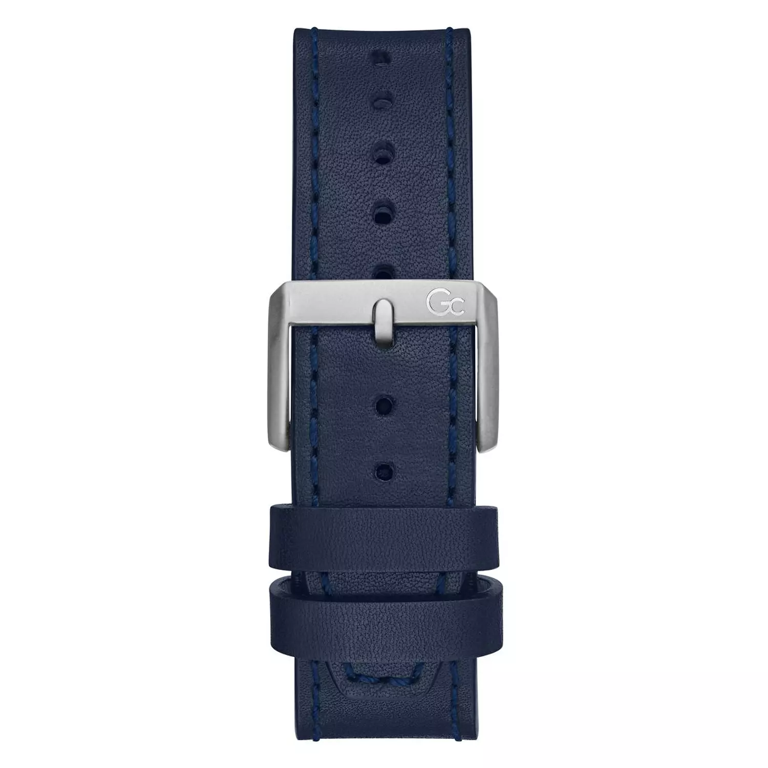 Gc Spirit Tonneau Men Watch Blue Genuine Leather Strap 1