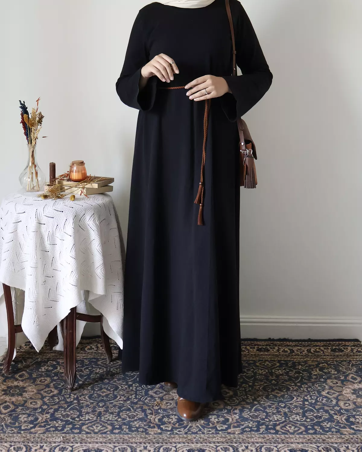 Black Cotton Dress 4